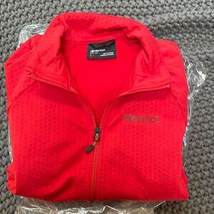 Marmot Red jacket. Grid fleece. Women’s large.
